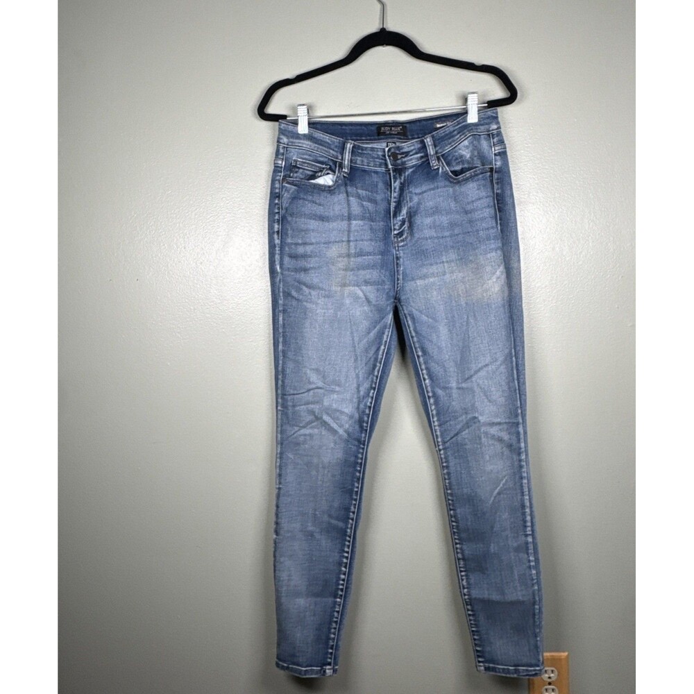 Judy Blue Jeans Womens 13/31 Blue High Rise Skinny Fit Stretch JB82190LT (31x29)